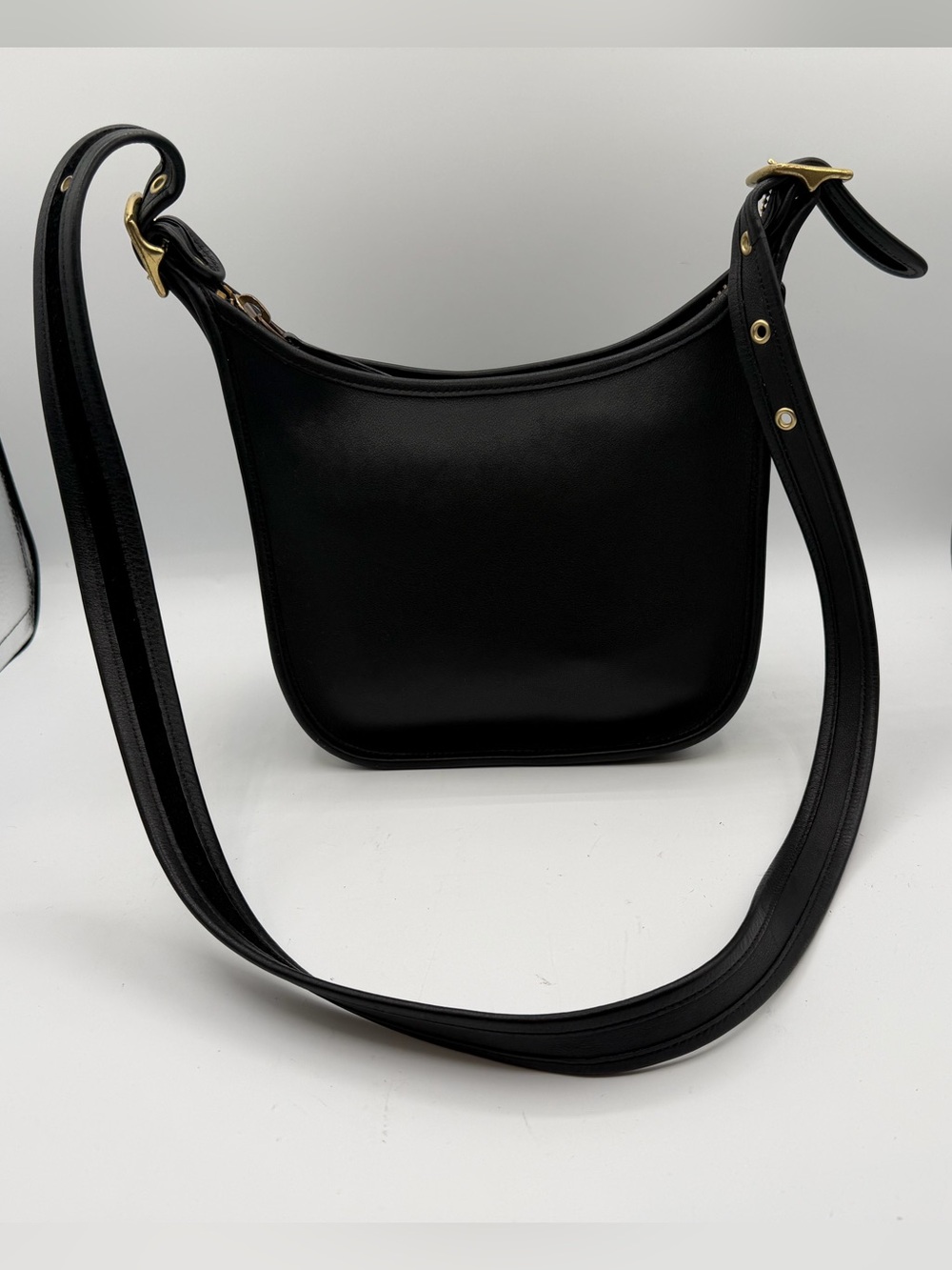 Vintage Coach 9950 Janice Legacy Black Leather Crossbody Shoulder Bag MINT